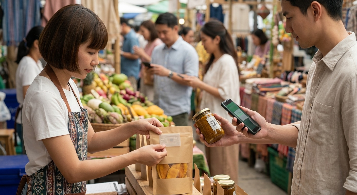 เทรนด์ 2027: สติ๊กเกอร์อัจฉริยะ ดึงลูกค้าออฟไลน์สู่ออนไลน์ - smart-label-sticker-trend-2027