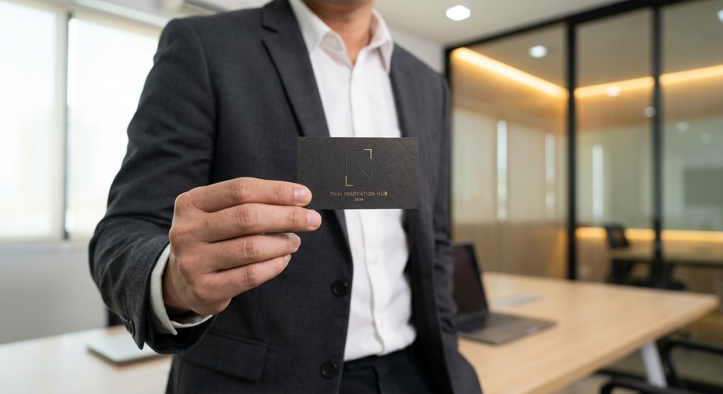ออกแบบนามบัตร SME ให้ดูโปร น่าเชื่อถือ สร้างยอดขายปี 2026 - sme-business-card-design