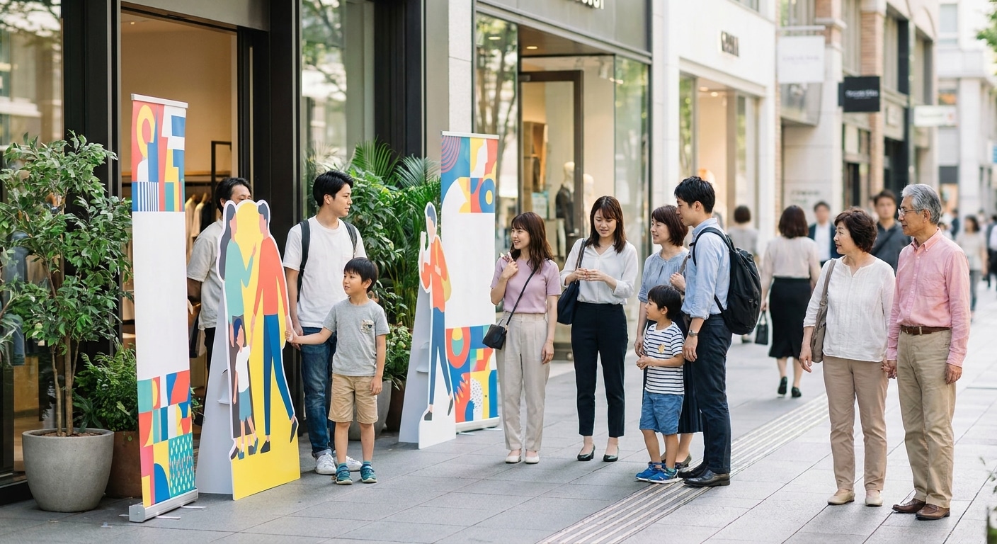เคล็ดลับทำป้ายสแตนดี้หน้าร้าน เรียกลูกค้าเพิ่มยอดขาย - standee-design-marketing-tips