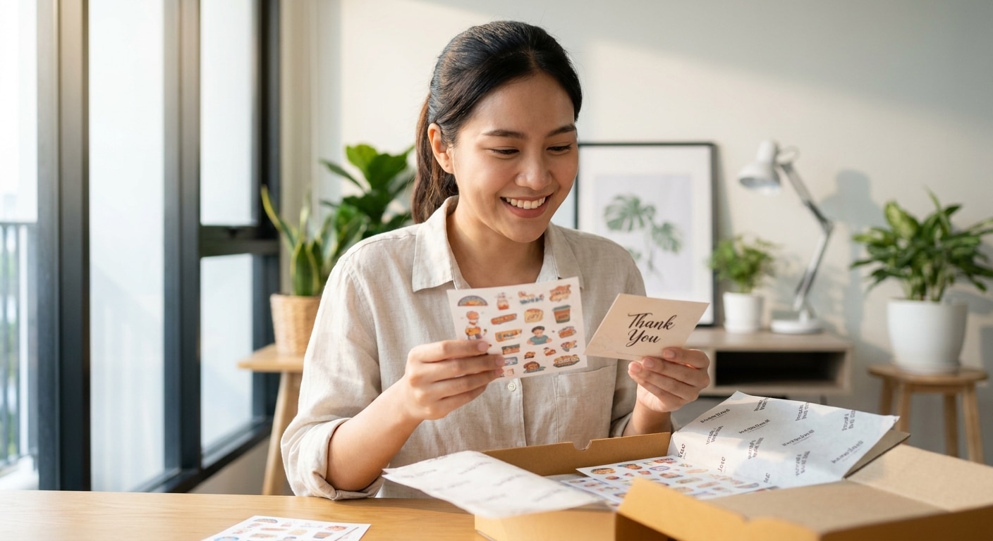 เทคนิคสร้าง Unboxing Experience ด้วยสติ๊กเกอร์แบรนด์ - unboxing-experience-sticker-marketing