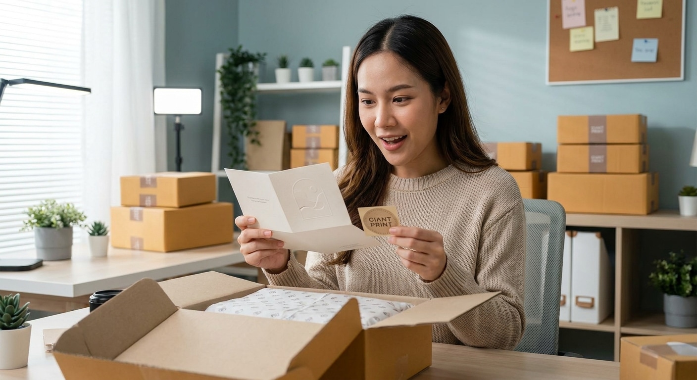 เทรนด์ 2026: ทริคใช้สติ๊กเกอร์-นามบัตร สร้างยอดจากคลิปแกะกล่อง - unboxing-trend-sticker-business-card