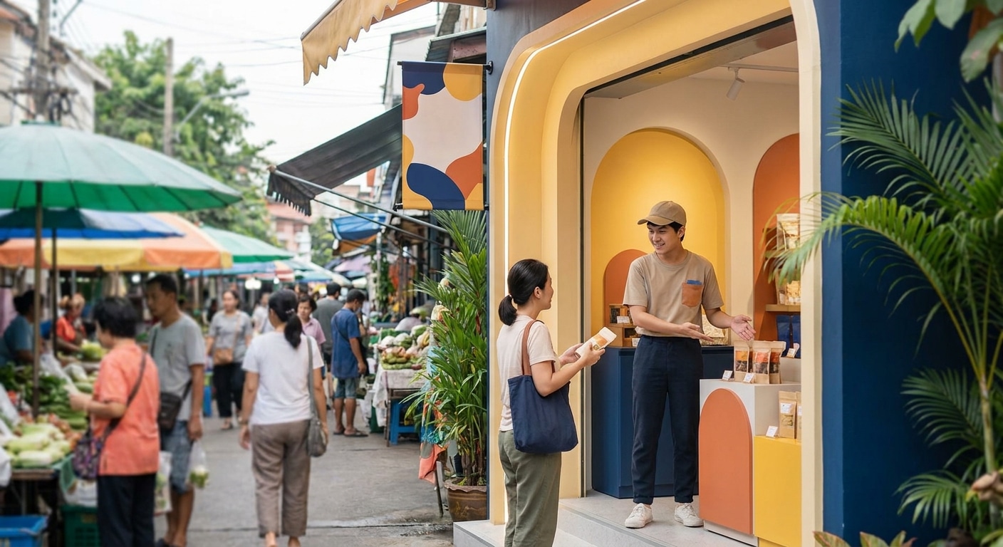 เทคนิคทำป้ายไวนิลหน้าร้าน ดึงดูดลูกค้าตั้งแต่แรกเห็น - vinyl-banner-design-tips-store