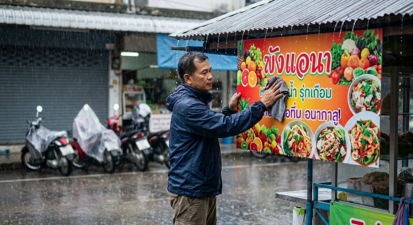 ทริคดูแลป้ายไวนิลและป้ายโฆษณาหน้าฝน สีสดทนทาน ไม่ซีดจาง - vinyl-banner-maintenance-tips