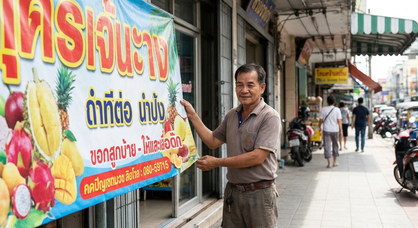 ทริคยืดอายุป้ายไวนิล สีสดทนแดดทนฝน ประหยัดงบ SME - vinyl-banner-maintenance-tips