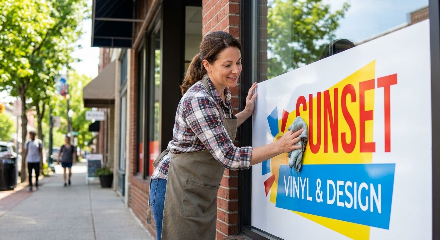 วิธีทำความสะอาดป้ายไวนิลหน้าร้าน ให้สีสดทนแดดใช้ได้ยาวนาน - vinyl-sign-maintenance-tips