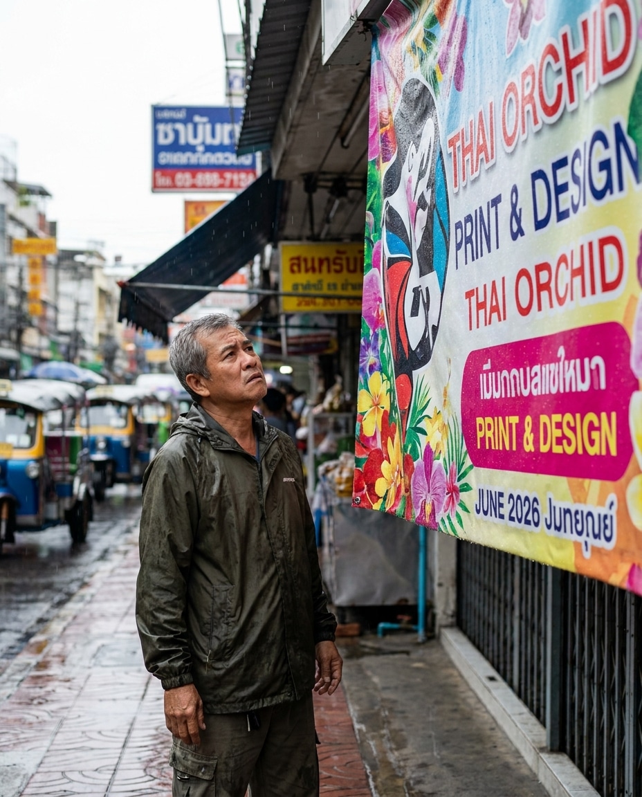 วิธีดูแลป้ายโฆษณาหน้าฝน สีสดทนทาน ไม่ขาดง่าย - vinyl-signage-maintenance-rainy