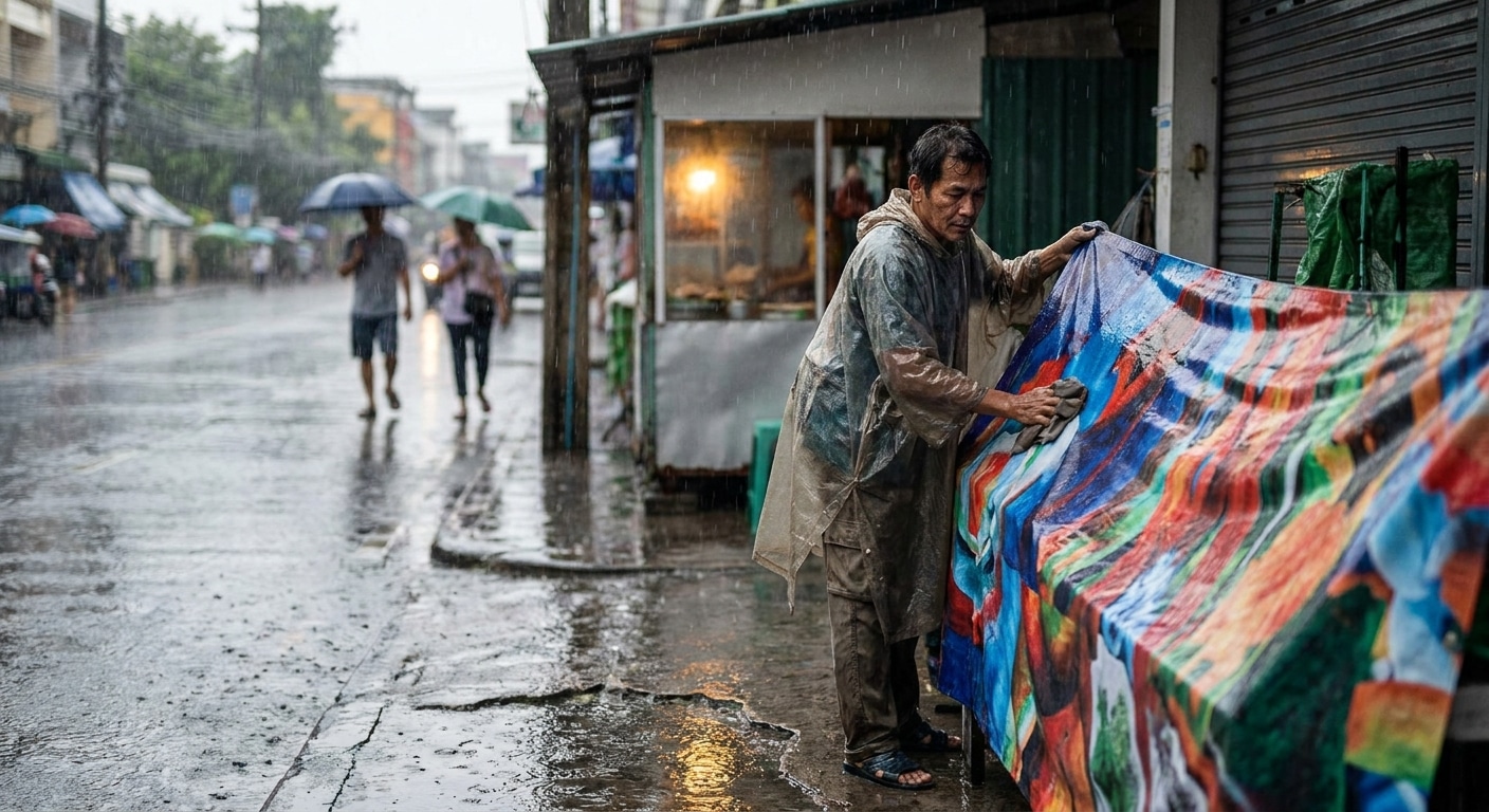 รับมือหน้าฝน 2026! ทริคดูแลป้ายไวนิลหน้าร้านให้สีสดทน - vinyl-signage-rainy-care-tips