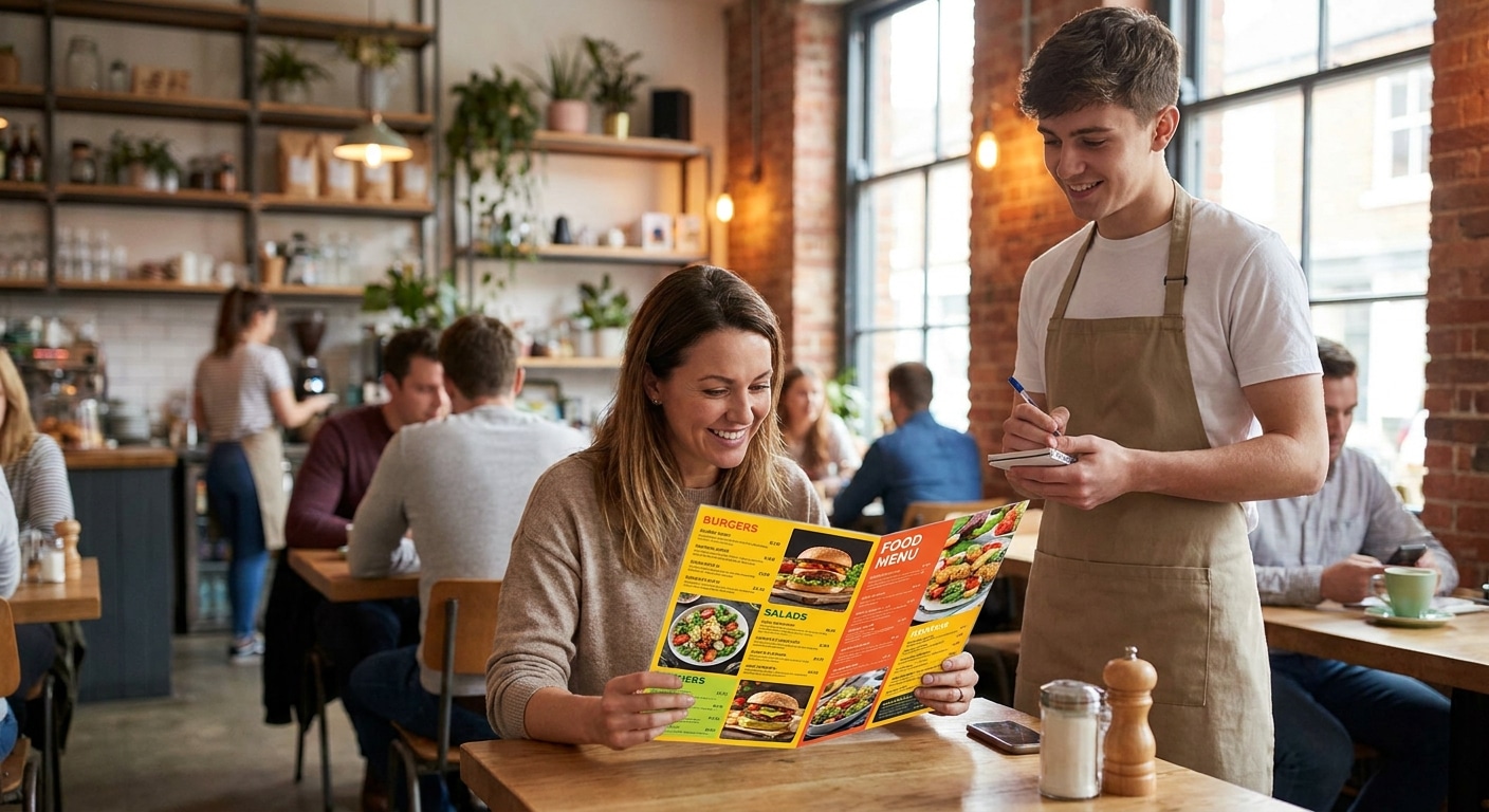 พิมพ์เมนูอาหารกันน้ำ ภาพคมชัด เคล็ดลับเพิ่มยอดขายร้าน SME - waterproof-restaurant-menu-printing