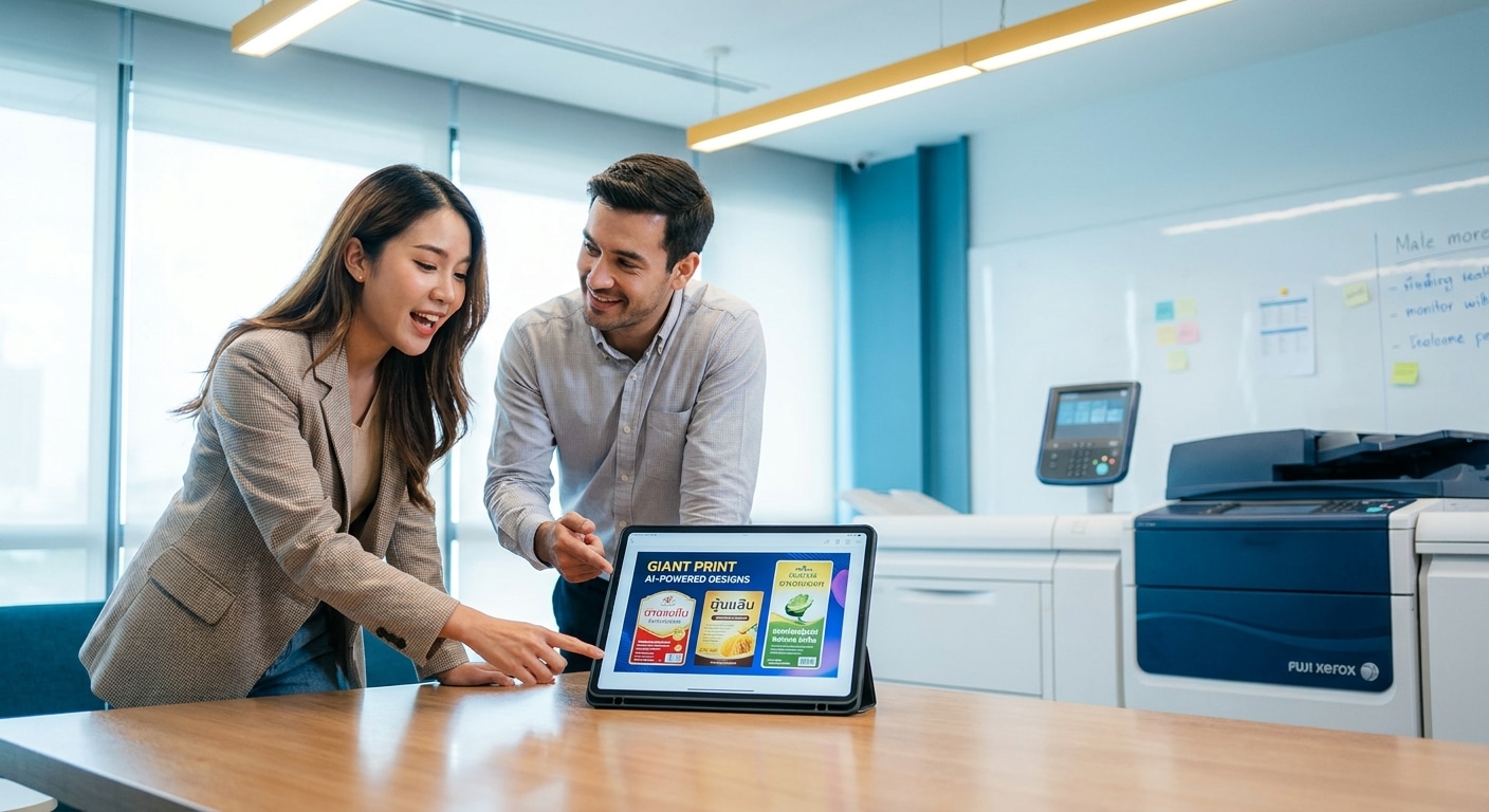 เทรนด์ใช้ AI ออกแบบฉลากและโลโก้ปี 2027 SME ไทยเตรียมตัว! - ai-label-design-trends-2027