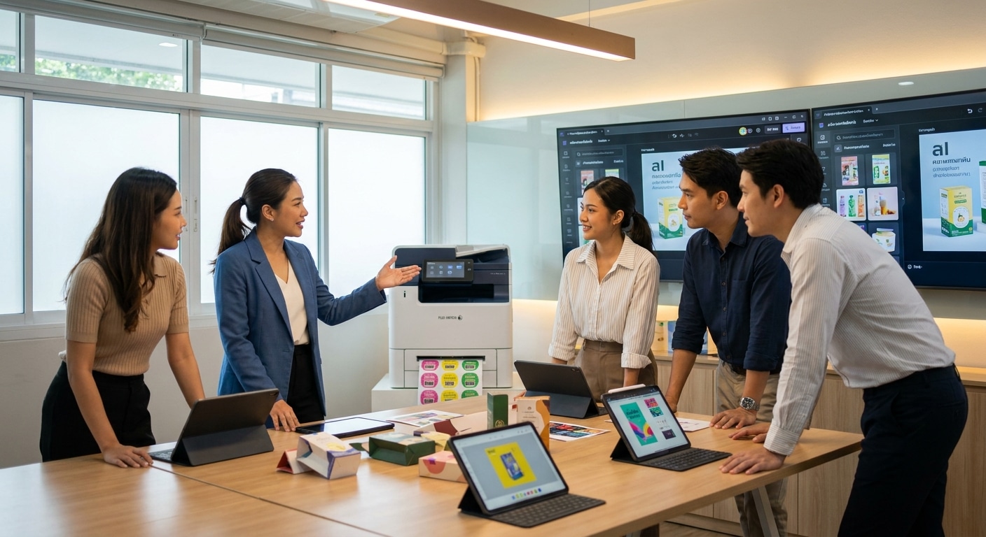 AI ออกแบบแพ็กเกจจิ้ง 2027 จุดเปลี่ยนวงการพิมพ์ไทย - ai-packaging-design-print-2027