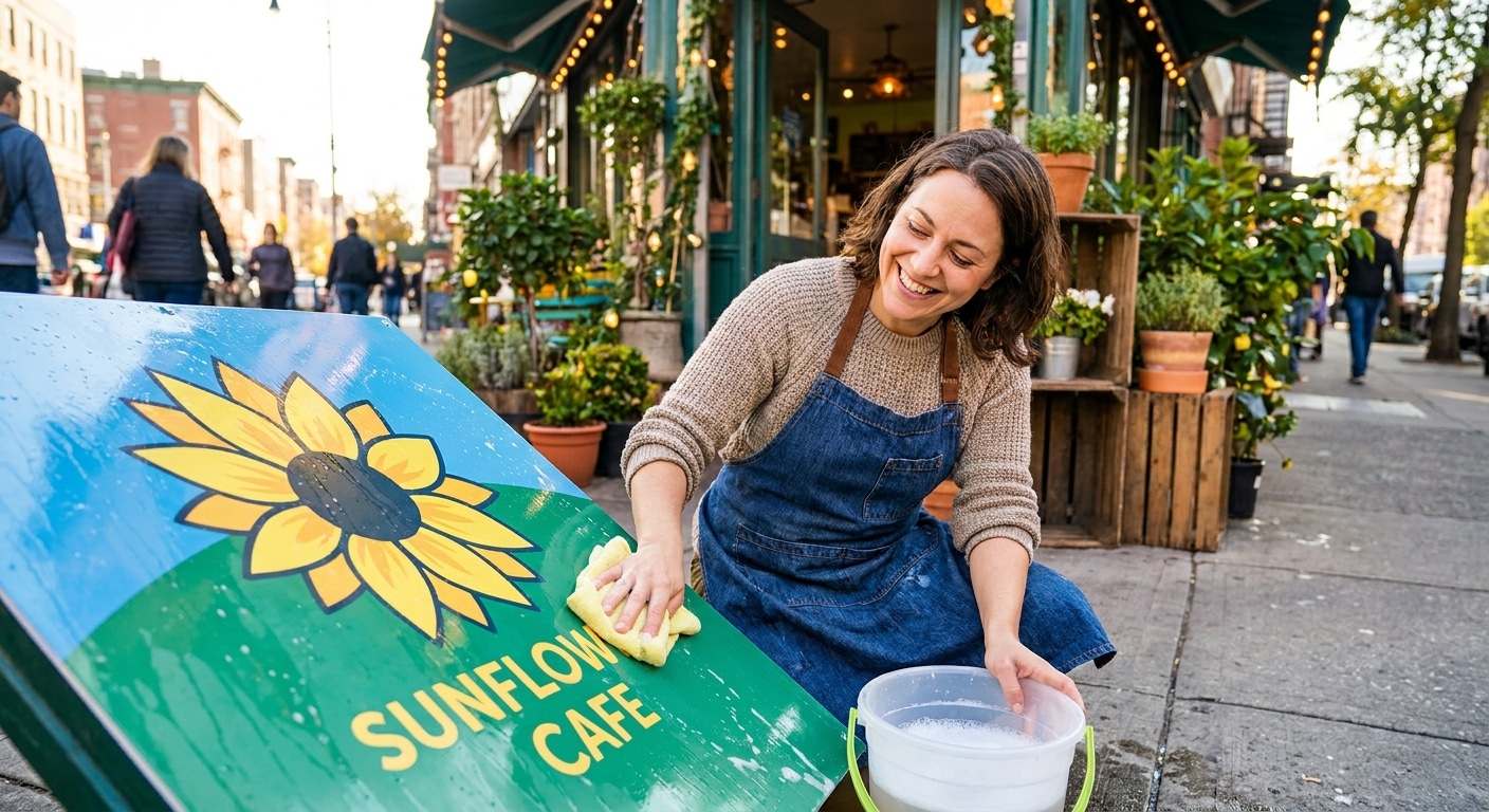 ทริคดูแลป้ายไวนิลและป้ายหน้าร้านให้ทนทาน สีไม่ซีดไว - care-outdoor-vinyl-signage
