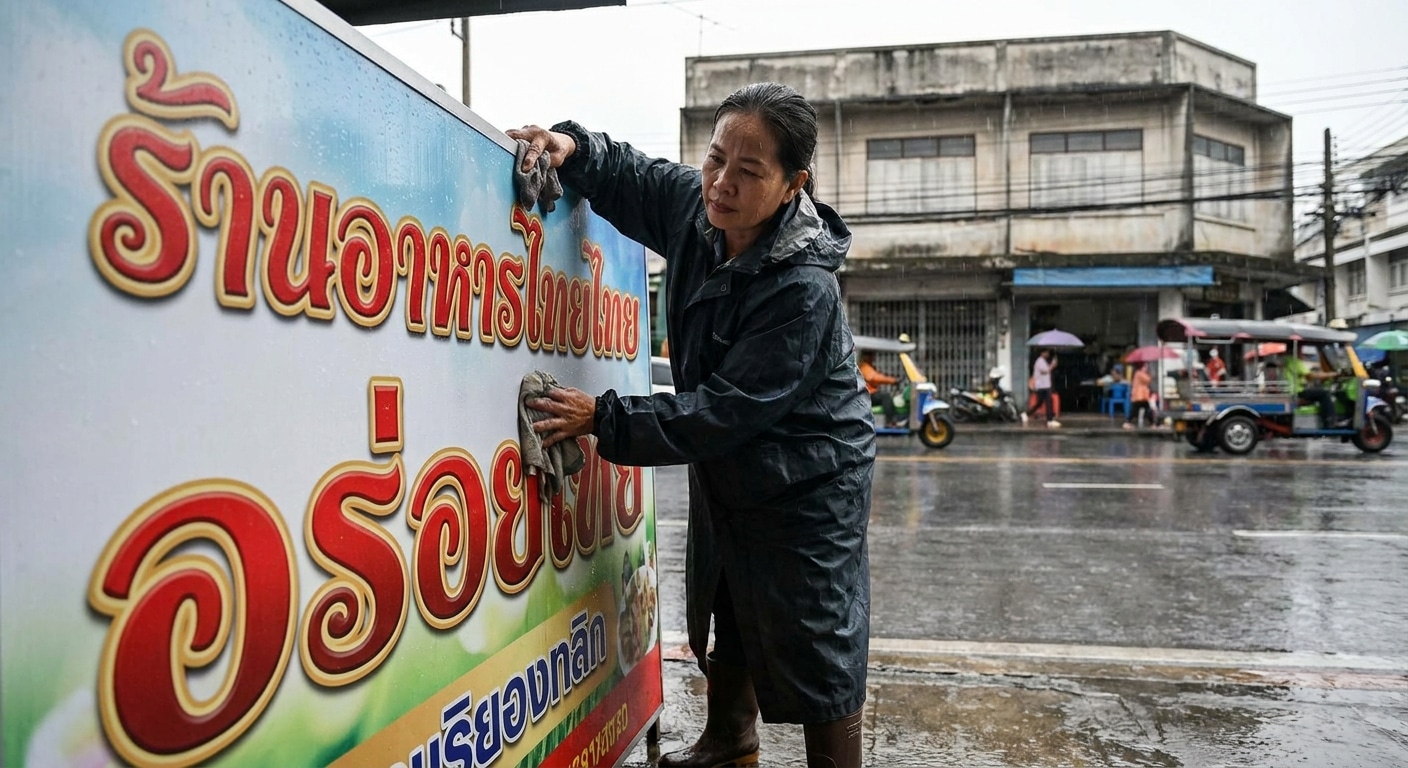 วิธีดูแลป้ายไวนิลหน้าฝน ให้สีสวยทนทาน ไม่ขาดง่าย - care-vinyl-banner-rainy-season