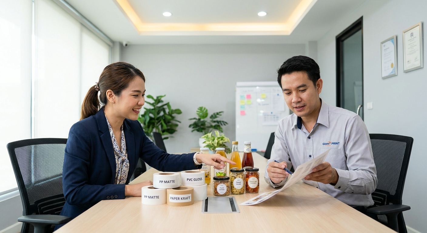 เทคนิคเลือกสติ๊กเกอร์ฉลากสินค้าให้เหมาะกับธุรกิจ SME - choose-right-sticker-label-material