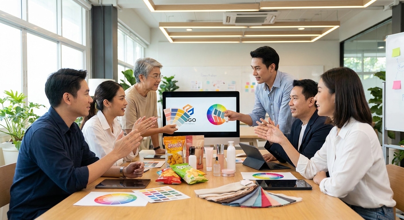 ทริคเลือกสีโลโก้และฉลากสินค้า สร้างภาพจำให้แบรนด์ SME - color-guide-logo-label-design