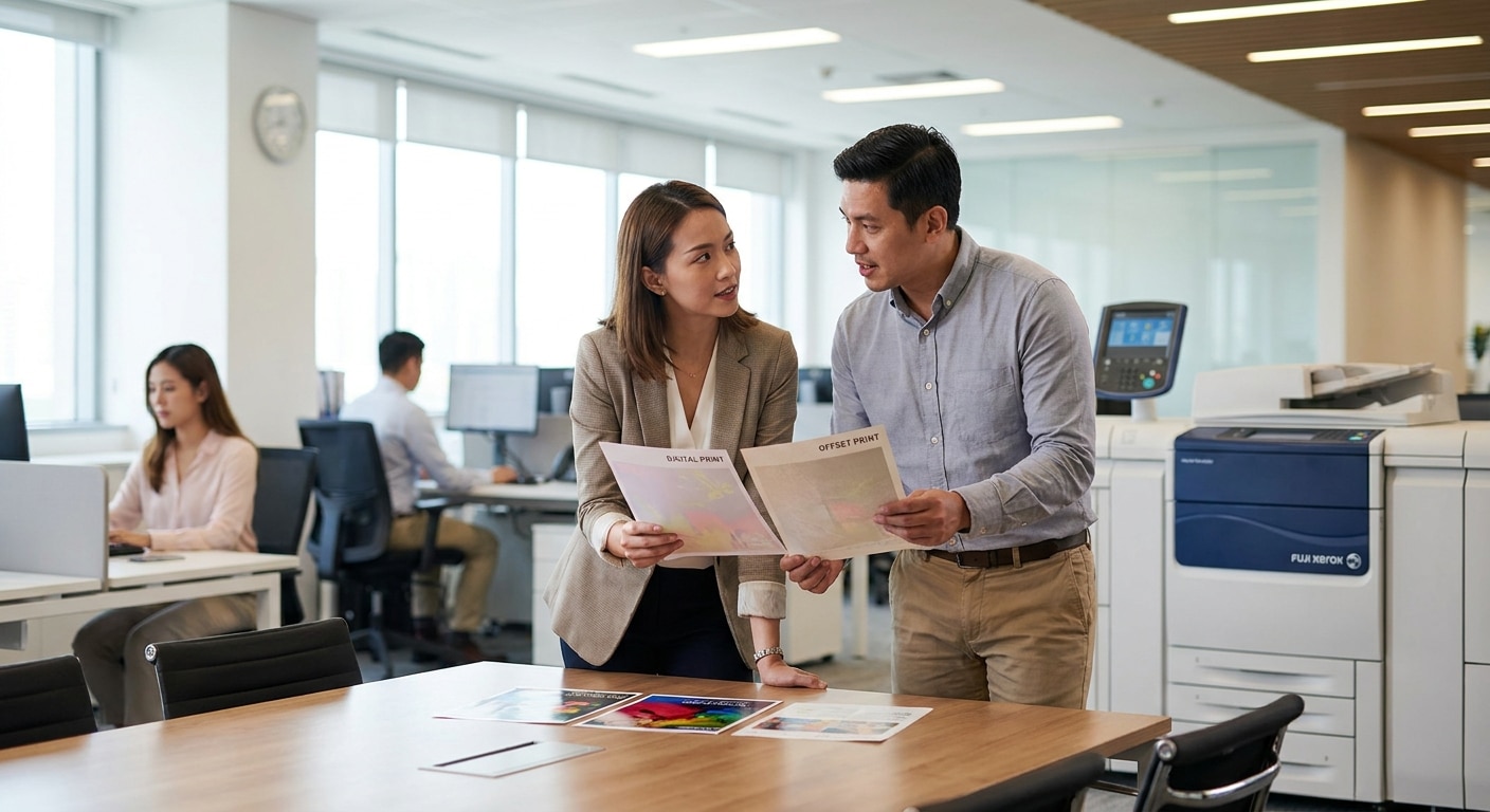 พิมพ์ดิจิทัล vs ออฟเซ็ท เลือกแบบไหนคุ้มสุดสำหรับ SME - digital-vs-offset-printing-sme