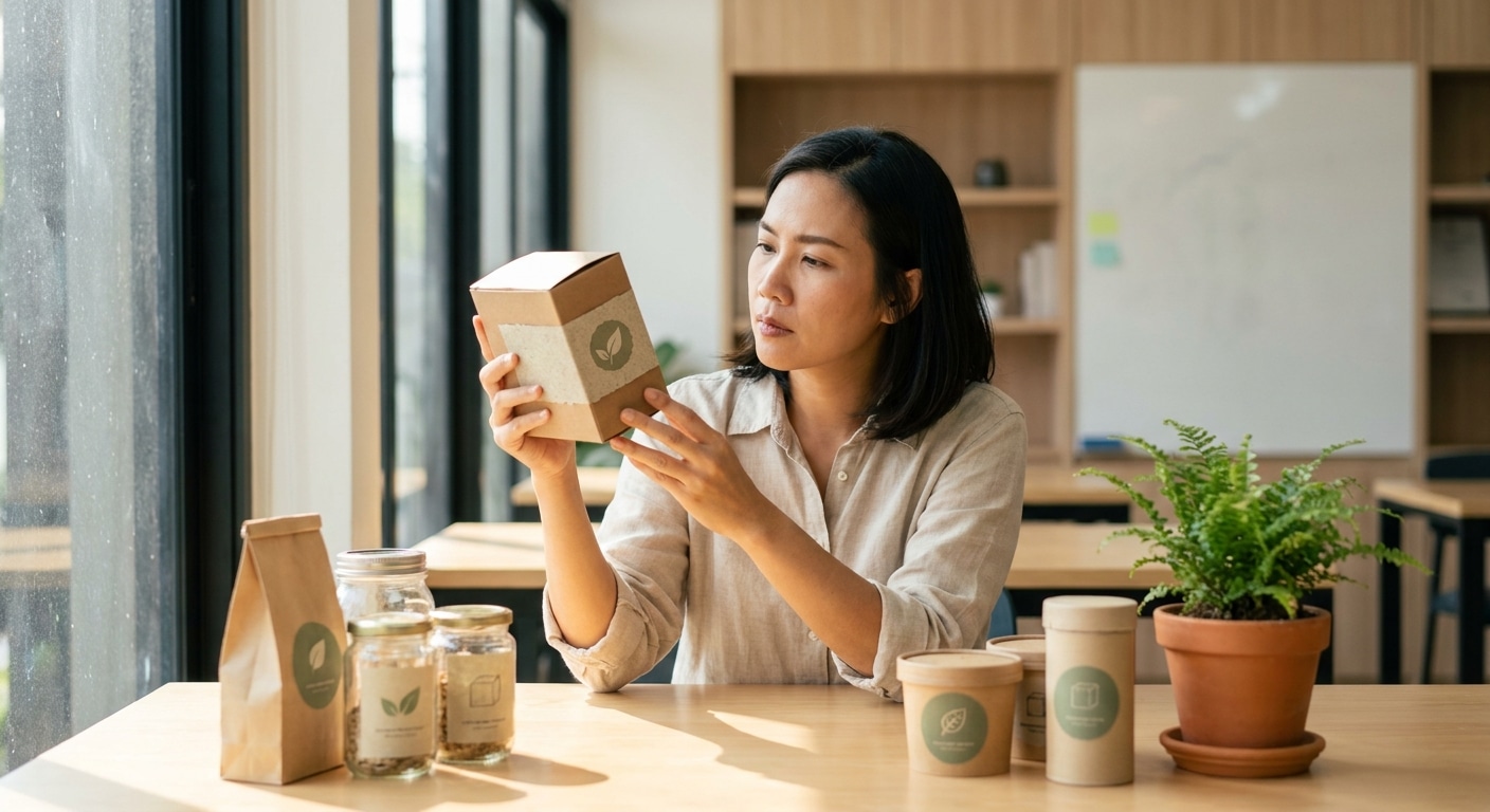เทรนด์ฉลากและสติ๊กเกอร์รักษ์โลก 2027 กุญแจสู่แบรนด์ SME - eco-friendly-label-trends-2027