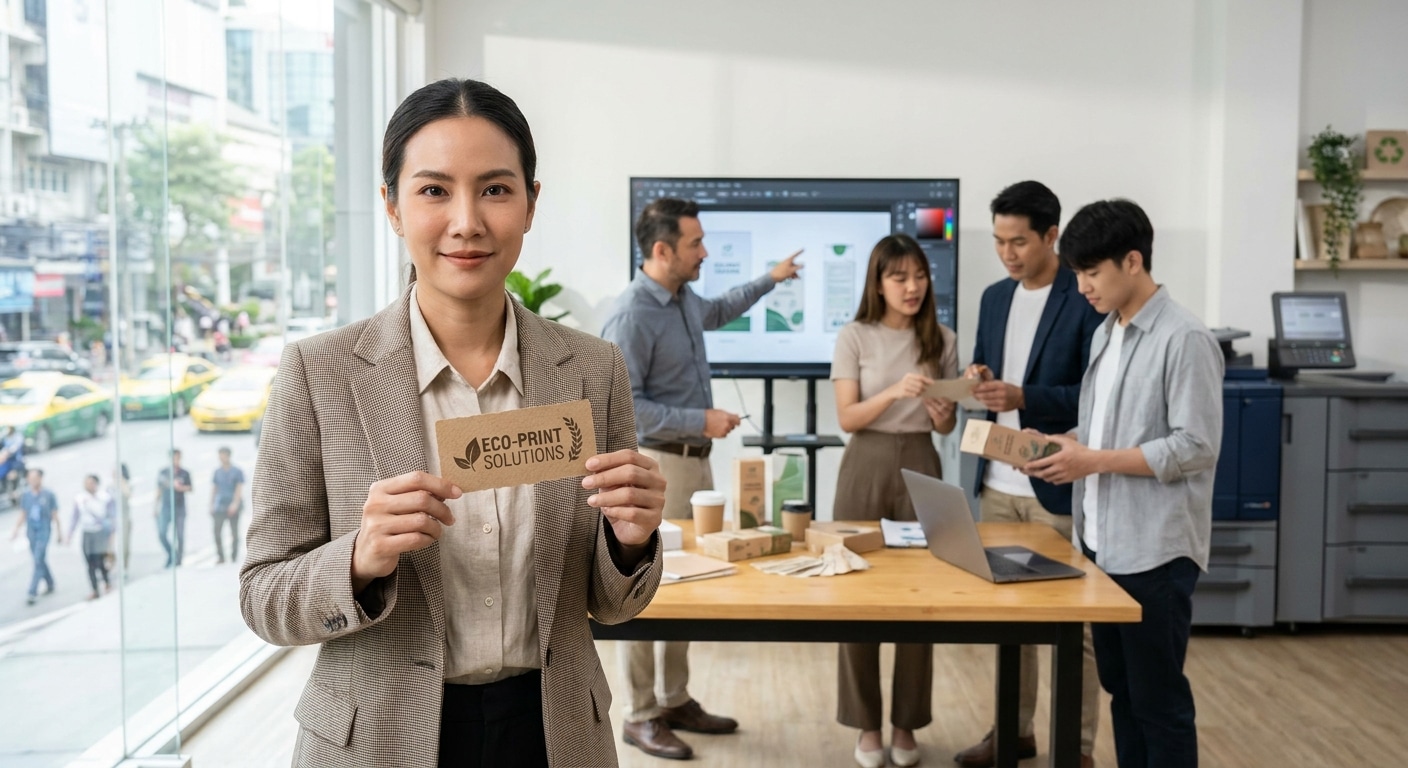 ส่องเทรนด์ฉลากสินค้ารักษ์โลก 2027 นวัตกรรมพิมพ์เพื่อ SME - eco-friendly-label-trends-2027