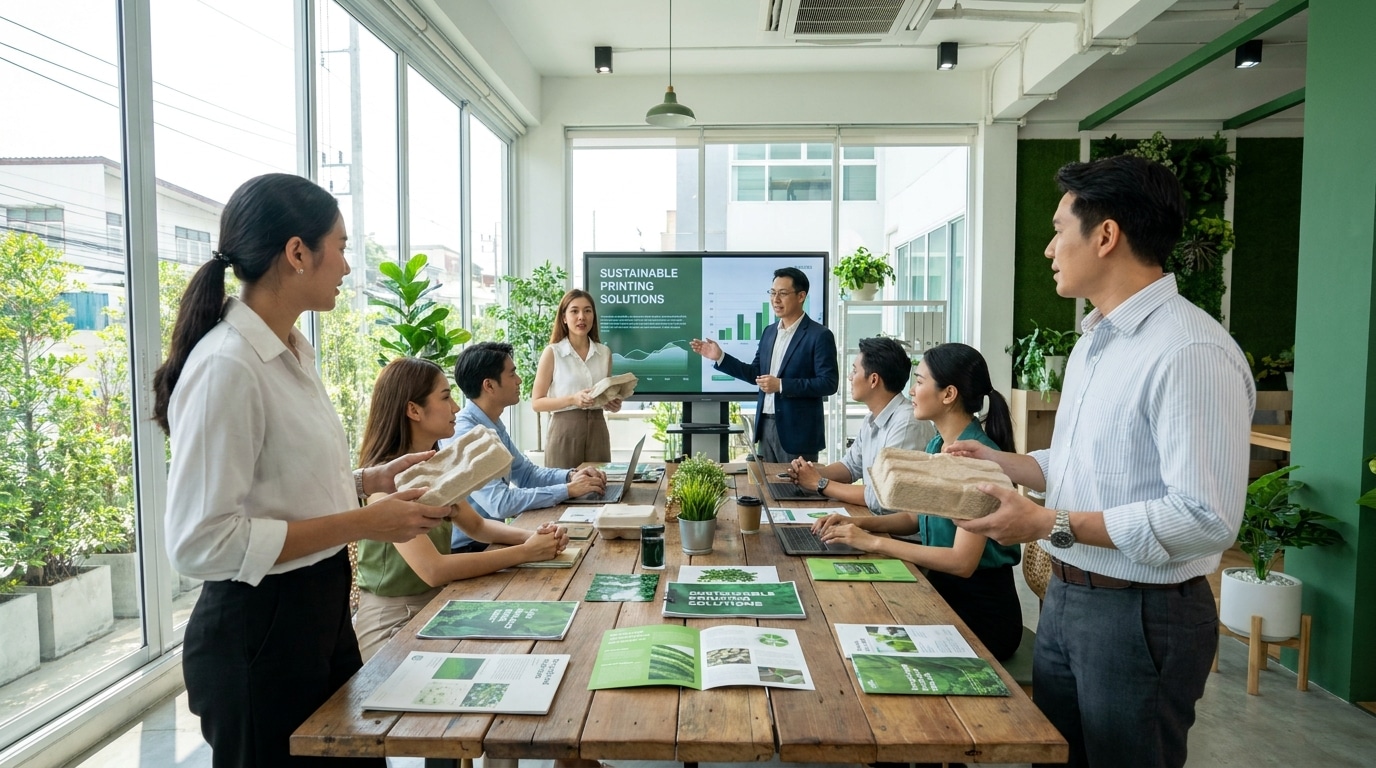 เทรนด์สื่อสิ่งพิมพ์รักษ์โลก 2027 เอสเอ็มอีไทยต้องรู้! - eco-friendly-printing-trend-2027
