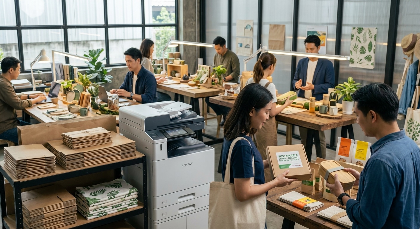 เทรนด์สิ่งพิมพ์รักษ์โลก 2027 ยกระดับฉลาก SME มัดใจลูกค้า - eco-friendly-printing-trend-2027