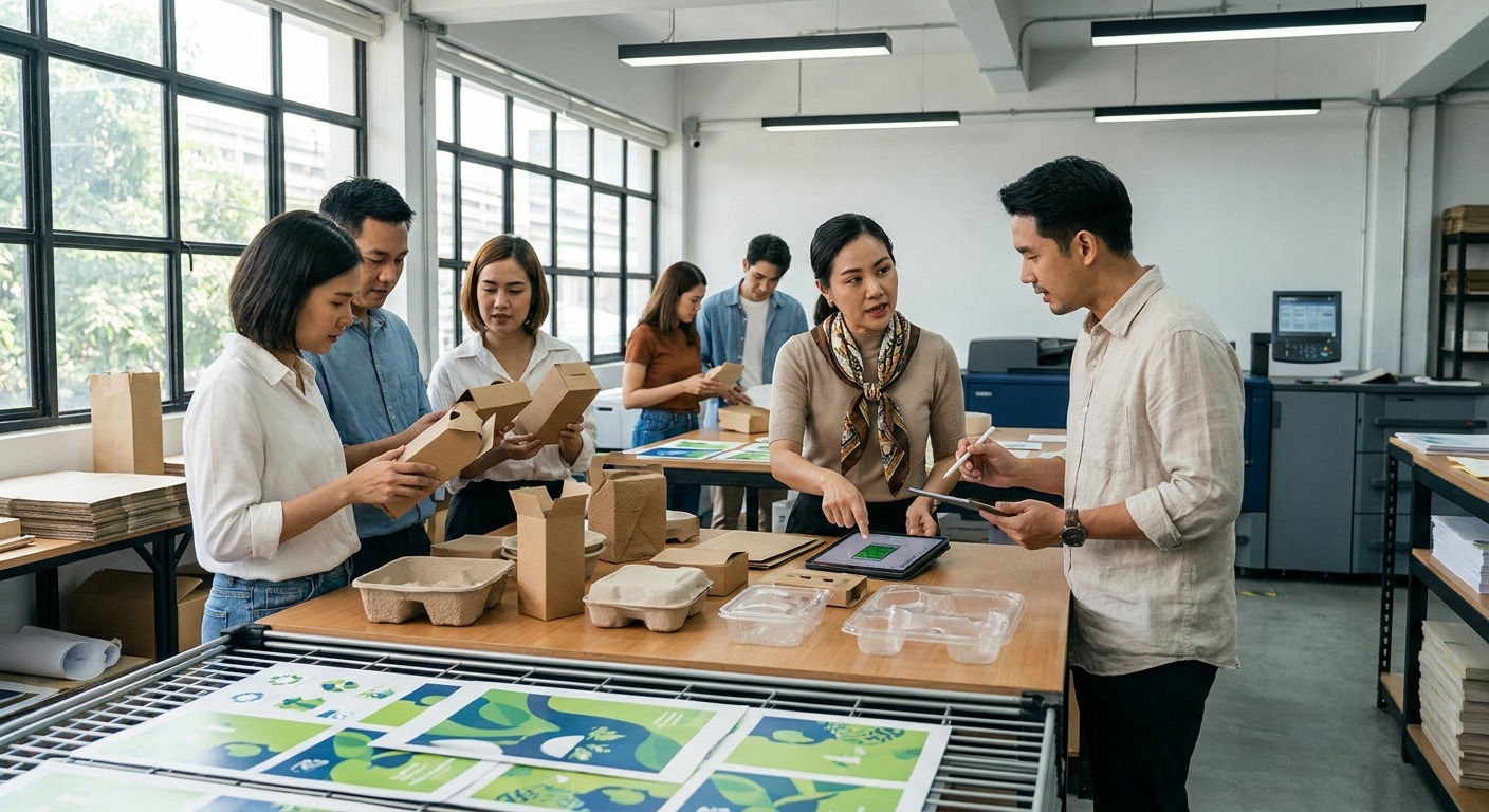 ส่องเทรนด์สื่อสิ่งพิมพ์ปี 2027 บรรจุภัณฑ์รักษ์โลกมาแรง - eco-friendly-printing-trend-2027
