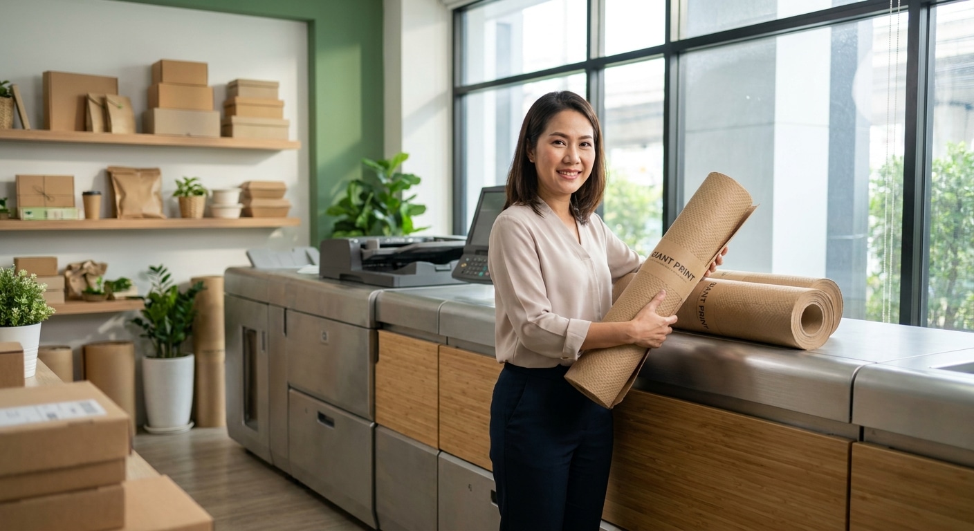 เทรนด์สื่อสิ่งพิมพ์รักษ์โลก 2027 โอกาสทองของแบรนด์ SME - eco-friendly-printing-trends