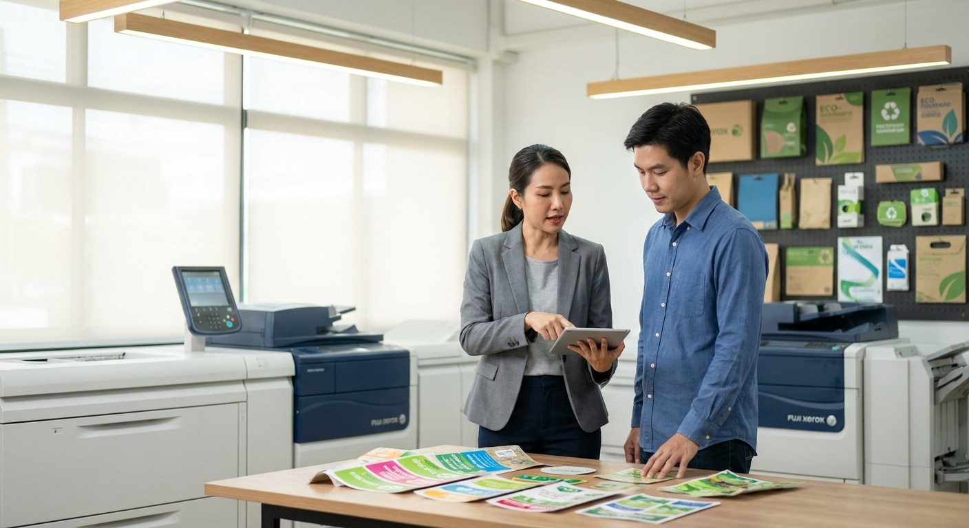 เทรนด์สิ่งพิมพ์รักษ์โลก 2027 โอกาสใหม่ที่ SME ไทยต้องรู้ - eco-friendly-printing-trends-2027