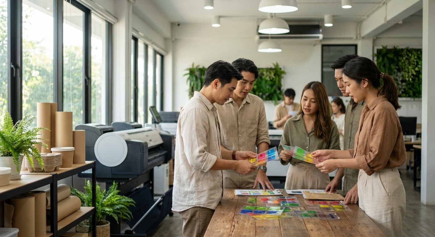 เทรนด์พิมพ์ 2027: ฉลากรักษ์โลกมาแรง SME ต้องปรับตัว - eco-friendly-printing-trends-2027