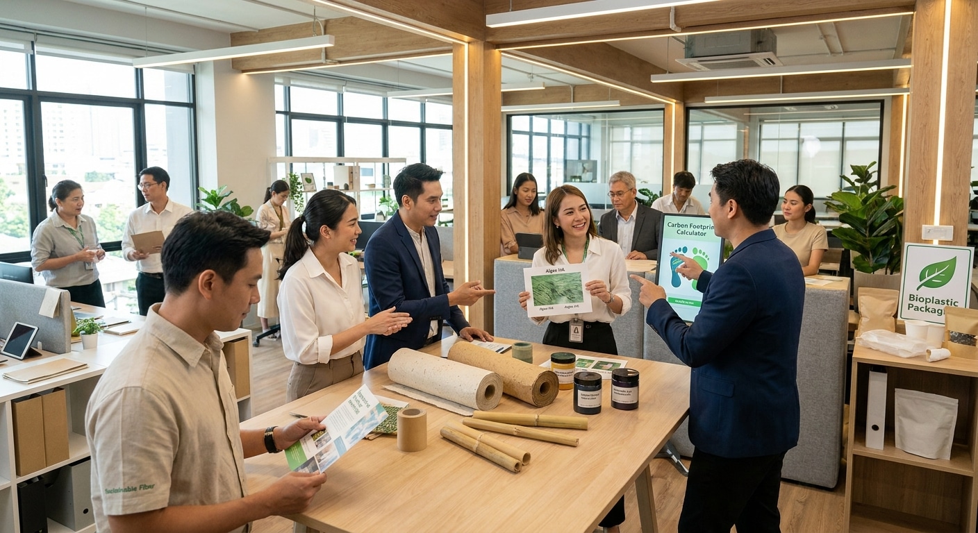 เทรนด์สิ่งพิมพ์รักษ์โลก 2027 นวัตกรรมที่ SME ไทยต้องรู้ - eco-friendly-printing-trends-2027