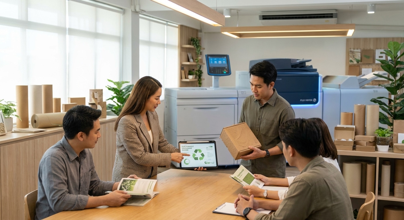 เทรนด์สิ่งพิมพ์รักษ์โลก 2027 โอกาสทองที่ SME ไทยต้องรู้ - eco-friendly-printing-trends-2027