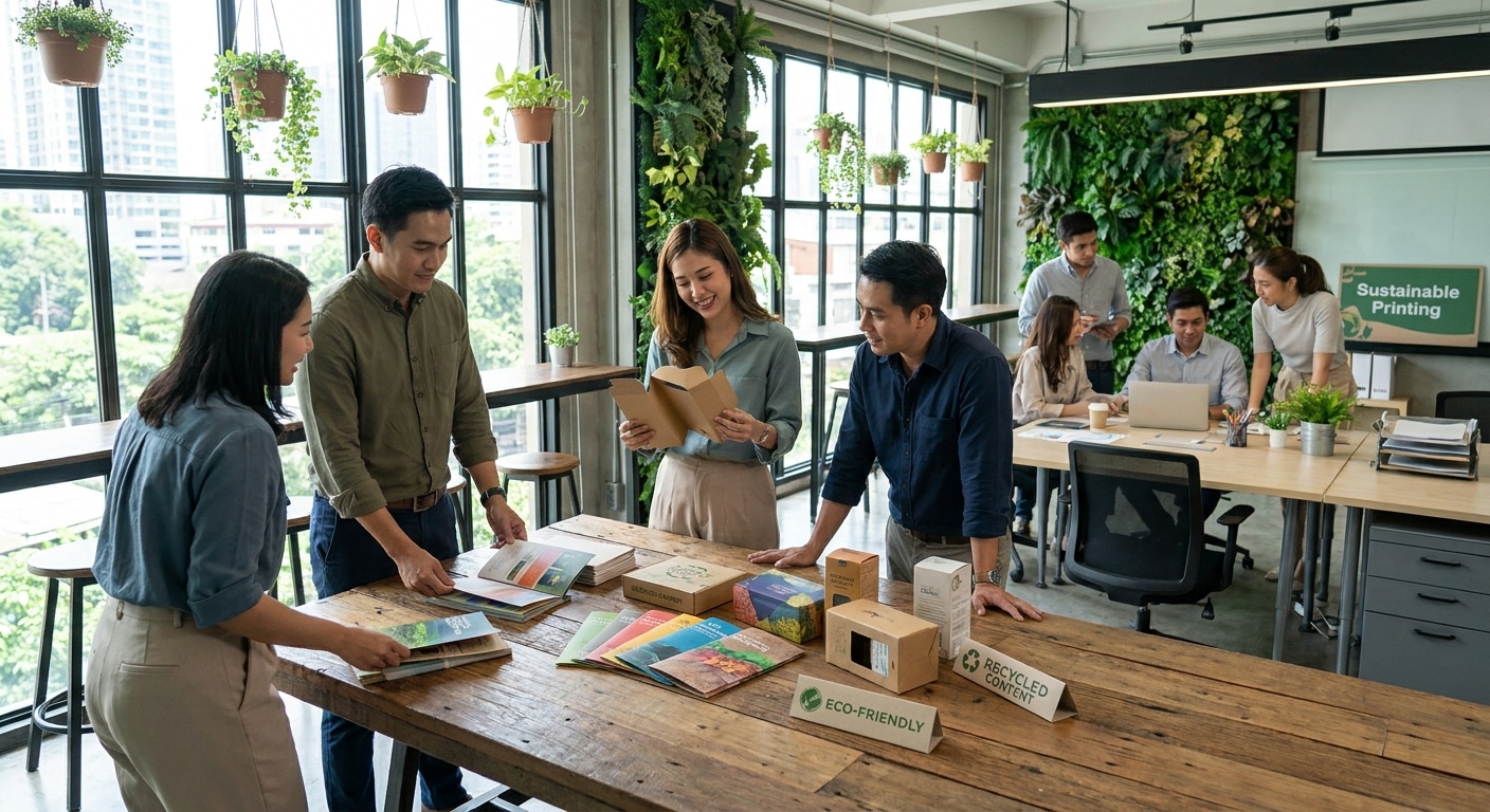 เทรนด์งานพิมพ์รักษ์โลก 2027 ที่แบรนด์ SME ต้องจับตา! - eco-friendly-printing-trends-2027