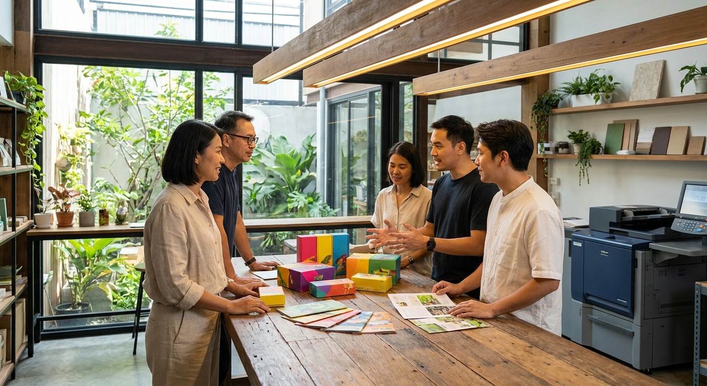 เทรนด์ Eco-Printing 2027 สื่อสิ่งพิมพ์รักษ์โลกมัดใจลูกค้า - eco-printing-trends-2027