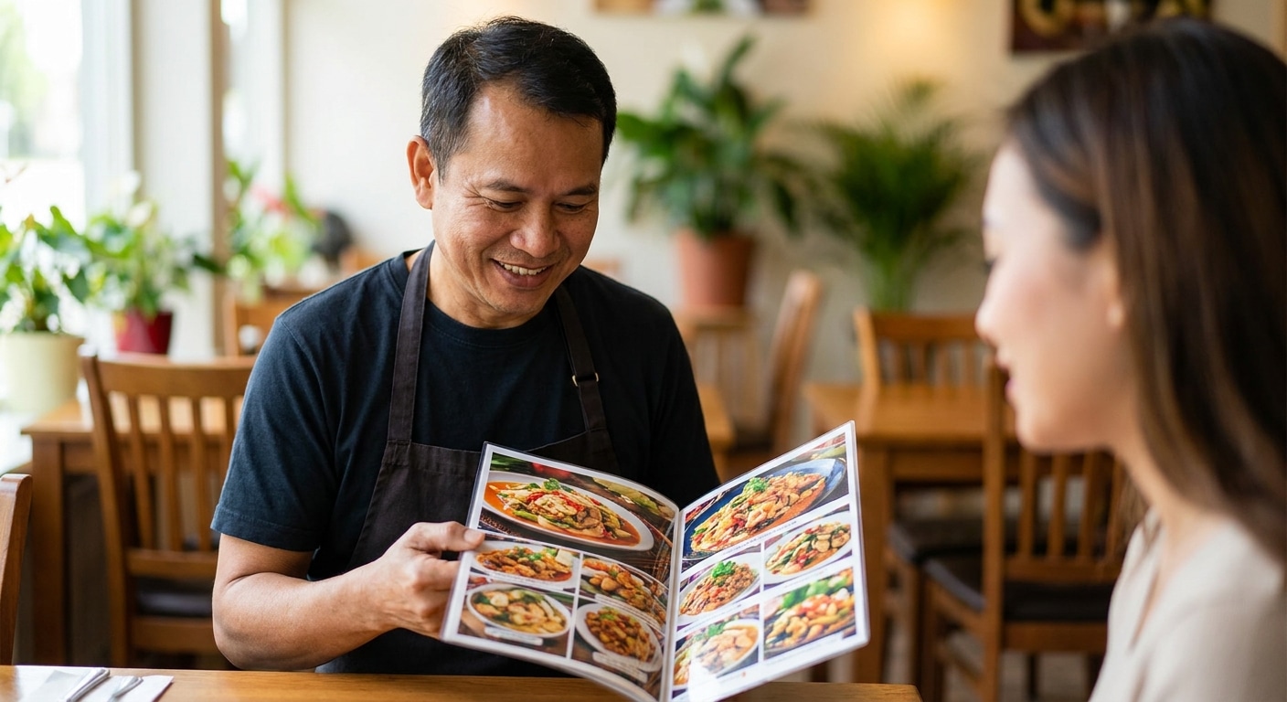 ทริคออกแบบเมนูอาหารดึงดูดใจ กระตุ้นลูกค้าสั่งเพิ่ม - food-menu-design-tips