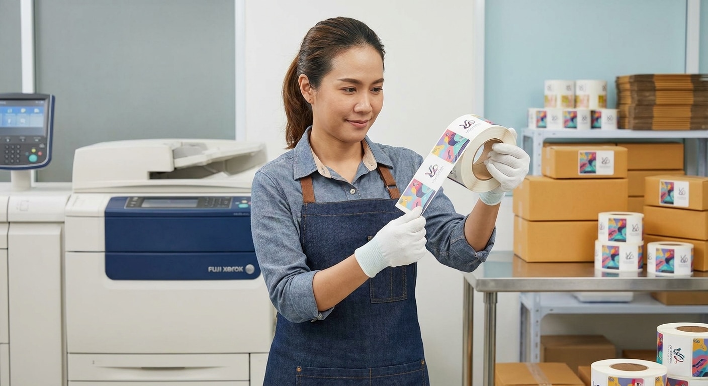 พิมพ์ฉลากสินค้าด้วยเครื่อง Fuji Xerox สีสด ยกระดับแบรนด์ SME - fuji-xerox-label-printing-tech