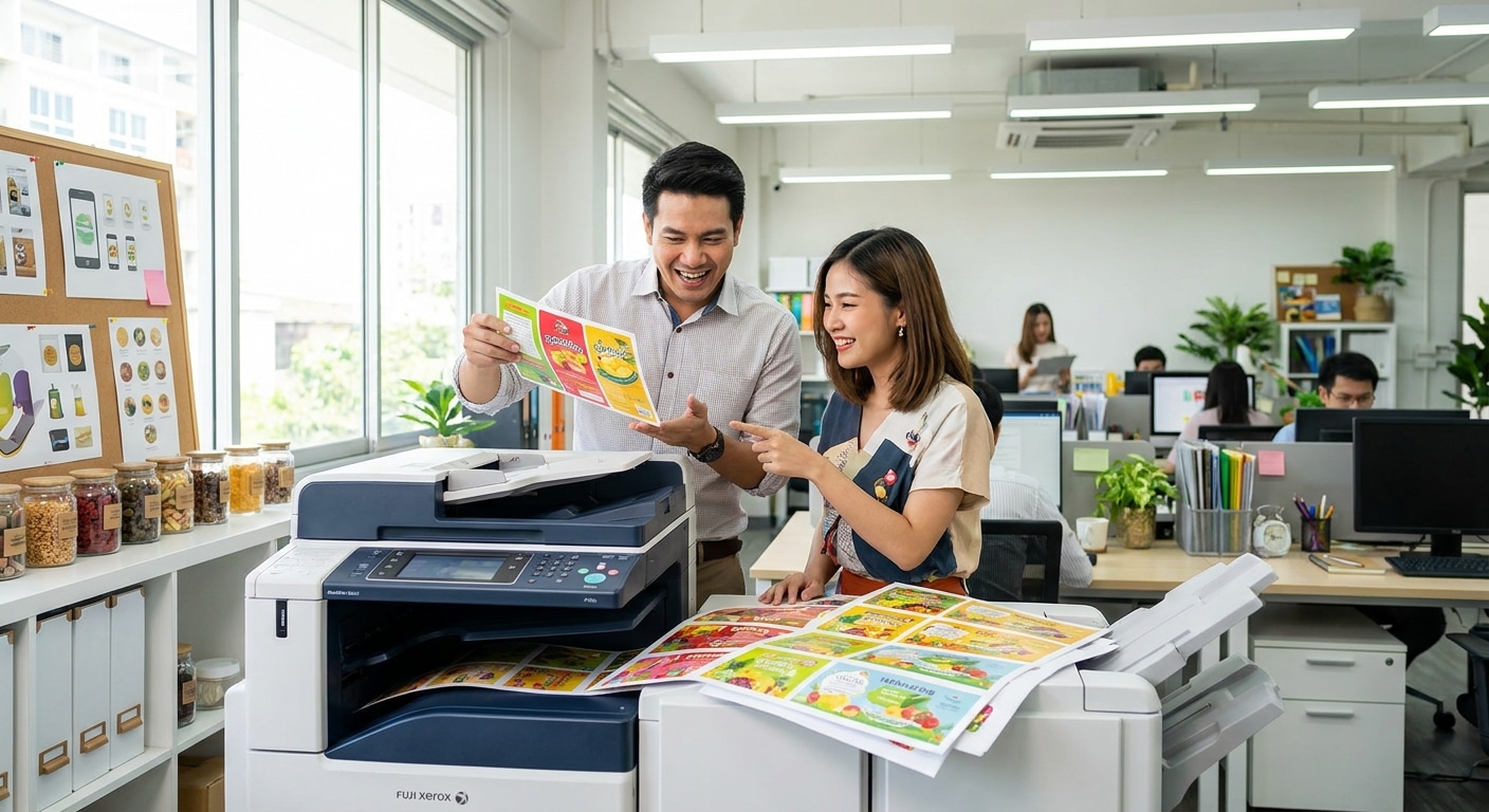 เทคโนโลยี Fuji Xerox ยกระดับงานพิมพ์ฉลาก SME ให้สีสดคมชัด - fuji-xerox-print-tech-sme