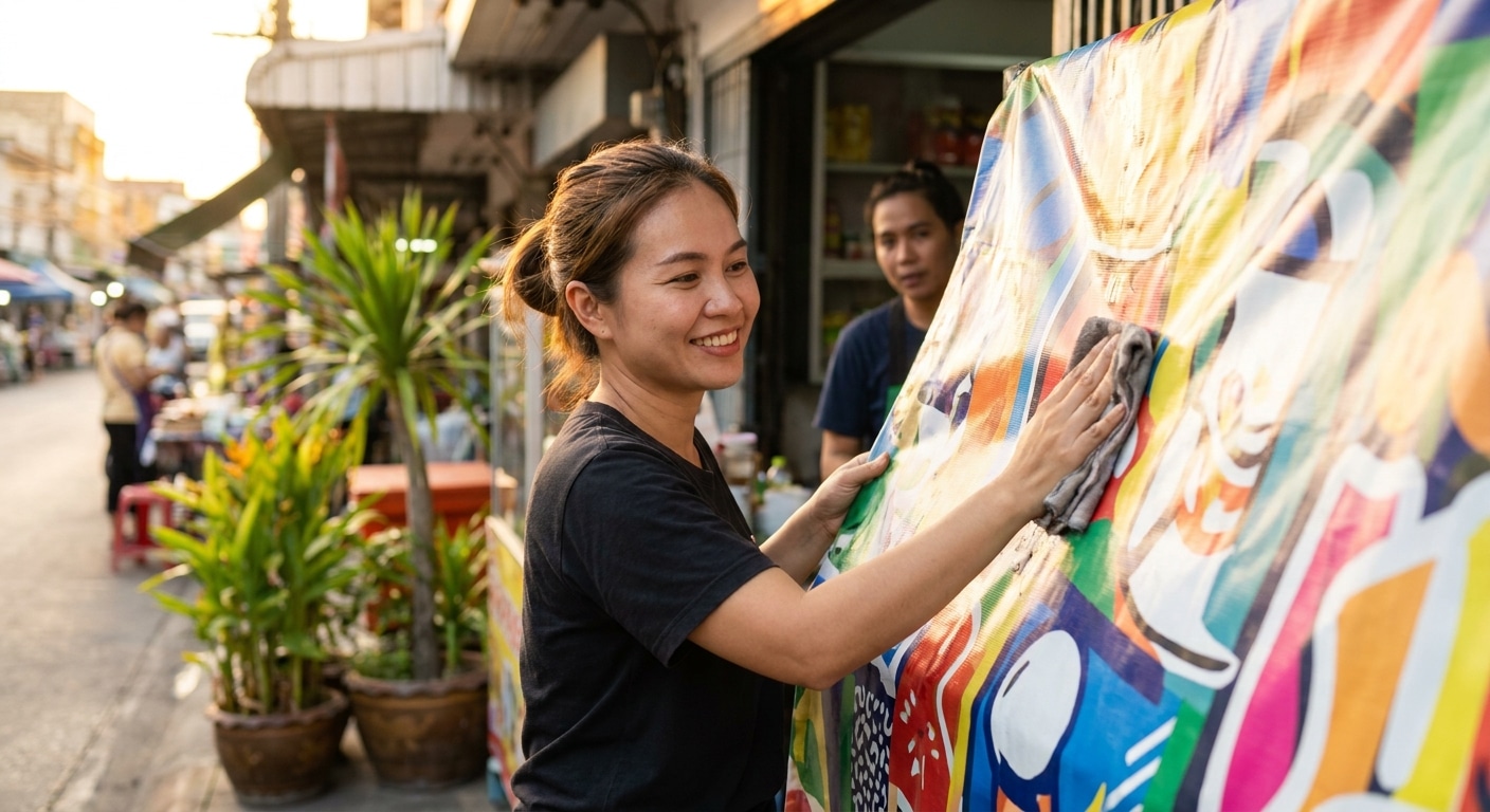 วิธีดูแลป้ายโฆษณาและไวนิลหน้าร้าน ให้สีสดทนแดดทนฝน - how-to-maintain-vinyl-signage