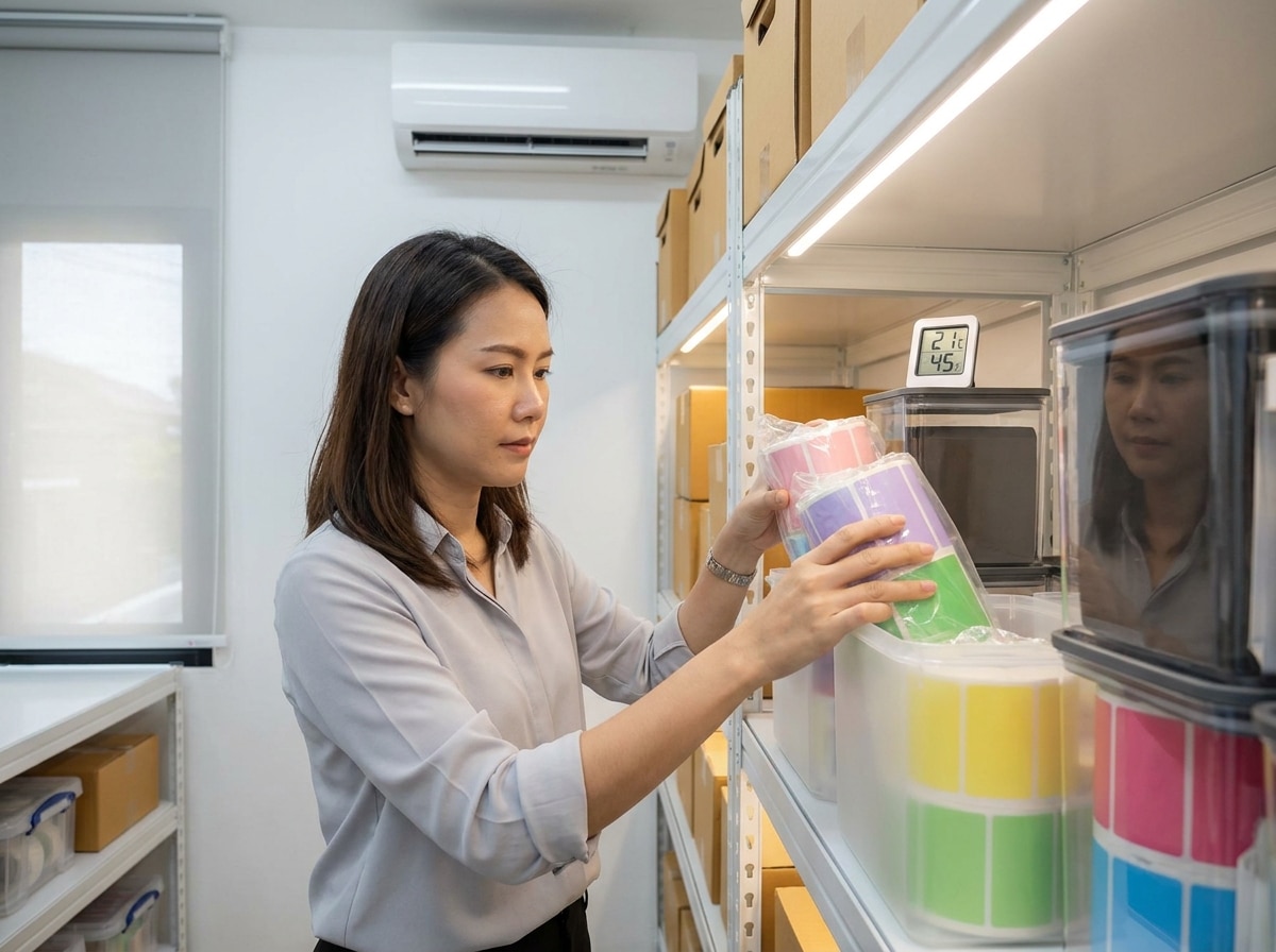 วิธีเก็บรักษาสติ๊กเกอร์ฉลากสินค้า ให้กาวแน่น ใช้งานได้นาน - how-to-store-sticker-labels