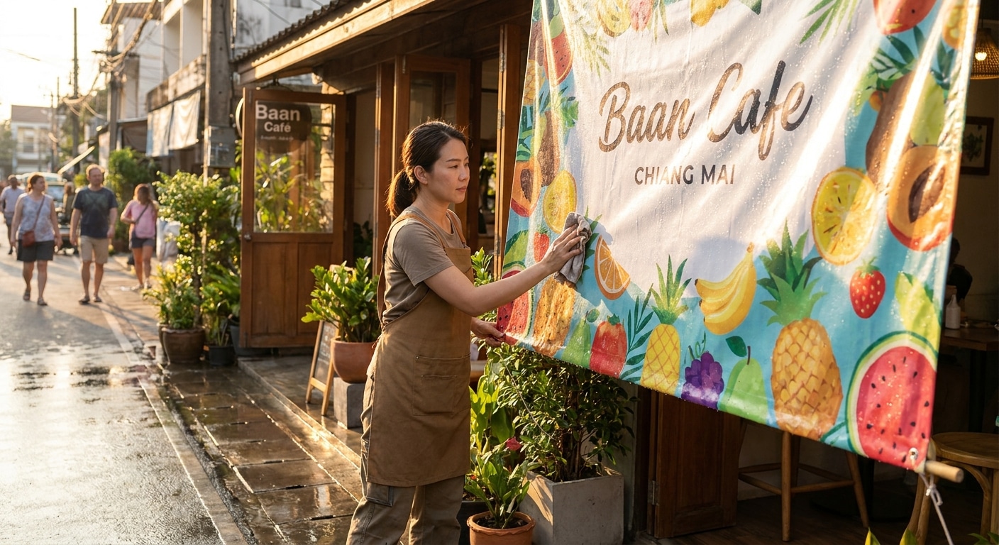 เคล็ดลับดูแลป้ายโฆษณาและสติ๊กเกอร์ให้สีสด ทนแดดทนฝน - maintain-outdoor-signs-stickers