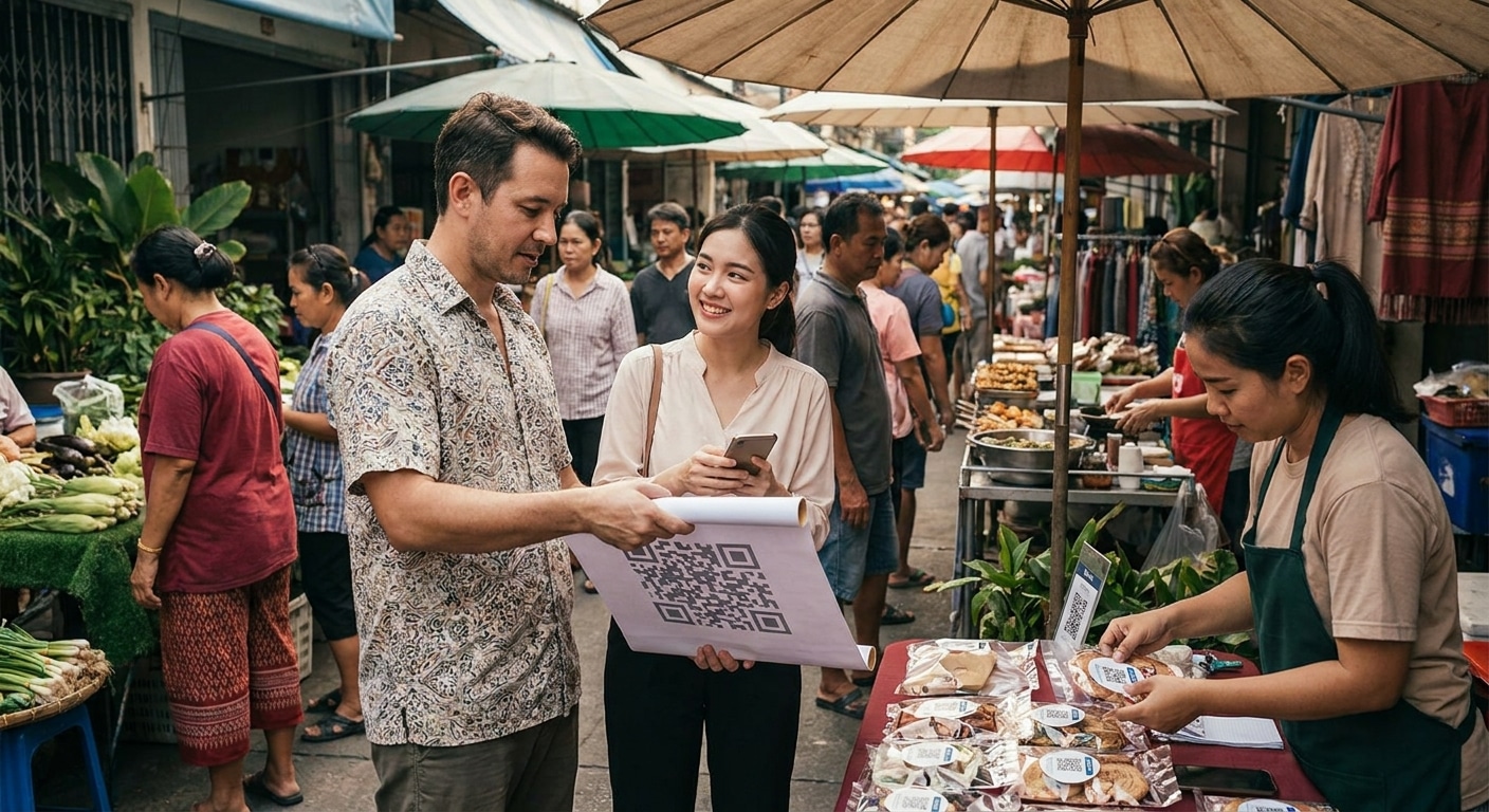 กลยุทธ์ O2O ดึงยอดขายออนไลน์ด้วยป้ายโฆษณาและสติ๊กเกอร์ QR - o2o-marketing-print-qr-code
