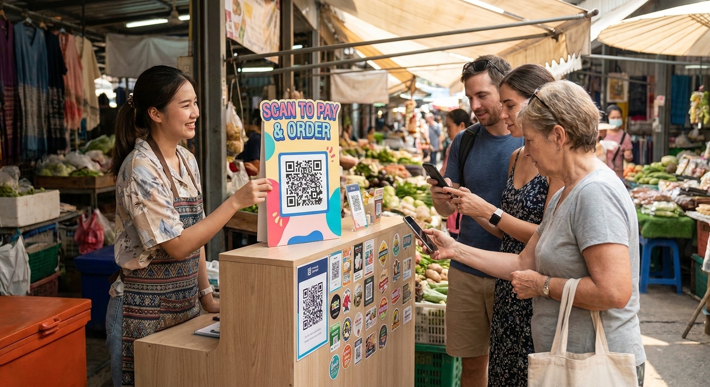 กระตุ้นยอดขาย SME ด้วยป้ายและสติ๊กเกอร์ QR Code สไตล์ O2O - o2o-print-marketing-sme