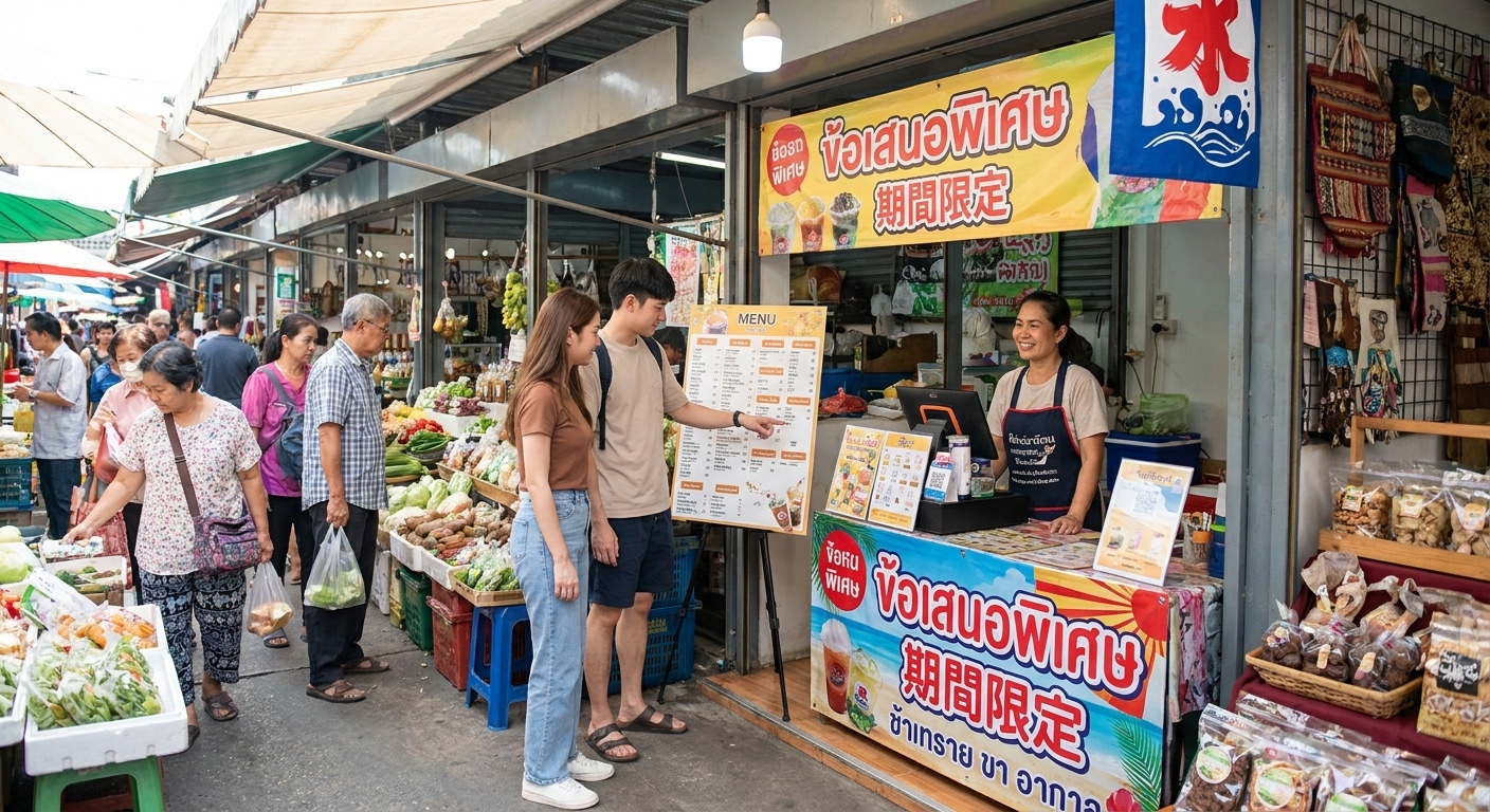 เพิ่มยอดขายหน้าร้านด้วยป้ายไวนิลและสื่อสิ่งพิมพ์ฉบับ SME - offline-marketing-print-signage-tips