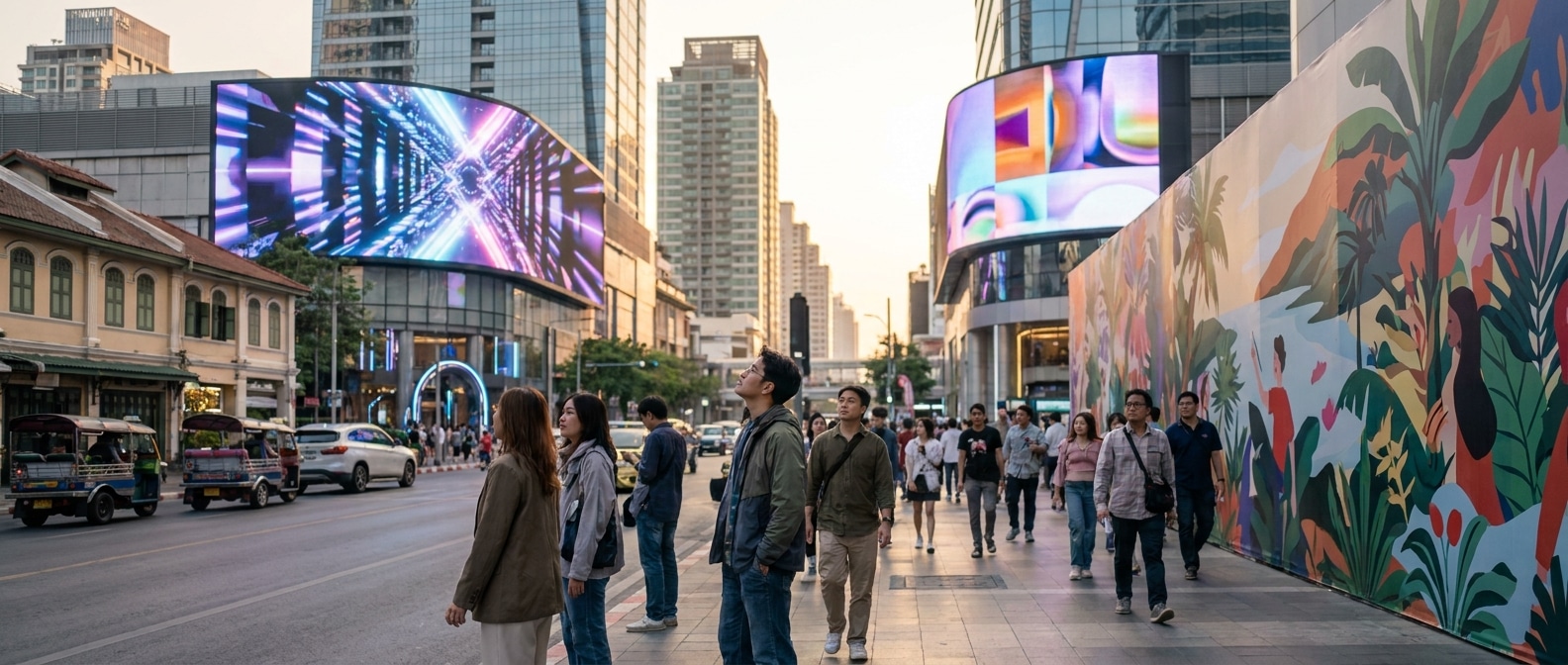 เทรนด์ป้ายโฆษณา OOH ปี 2027 ผสานสื่อสิ่งพิมพ์และดิจิทัล - ooh-advertising-print-trend-2027