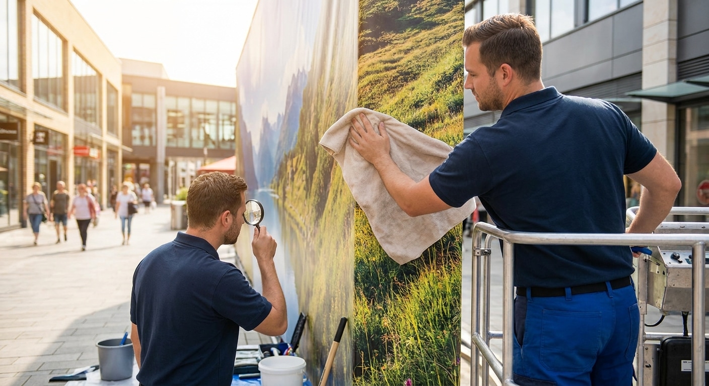 วิธีดูแลป้ายไวนิลกลางแจ้งให้สีสดทนทาน ยืดอายุใช้งาน - outdoor-vinyl-banner-maintenance