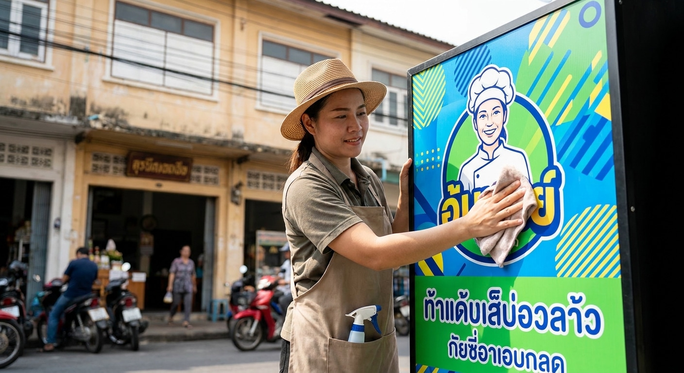 5 ทริคดูแลป้ายไวนิลและสติ๊กเกอร์ให้อยู่ทน สีสด ไม่ซีดจาง - outdoor-vinyl-sticker-maintenance