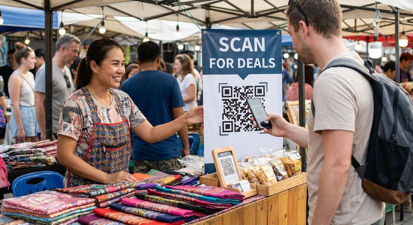 เทคนิคทำป้ายโฆษณาติด QR Code ดึงลูกค้าออฟไลน์สู่ออนไลน์ - qr-code-print-marketing
