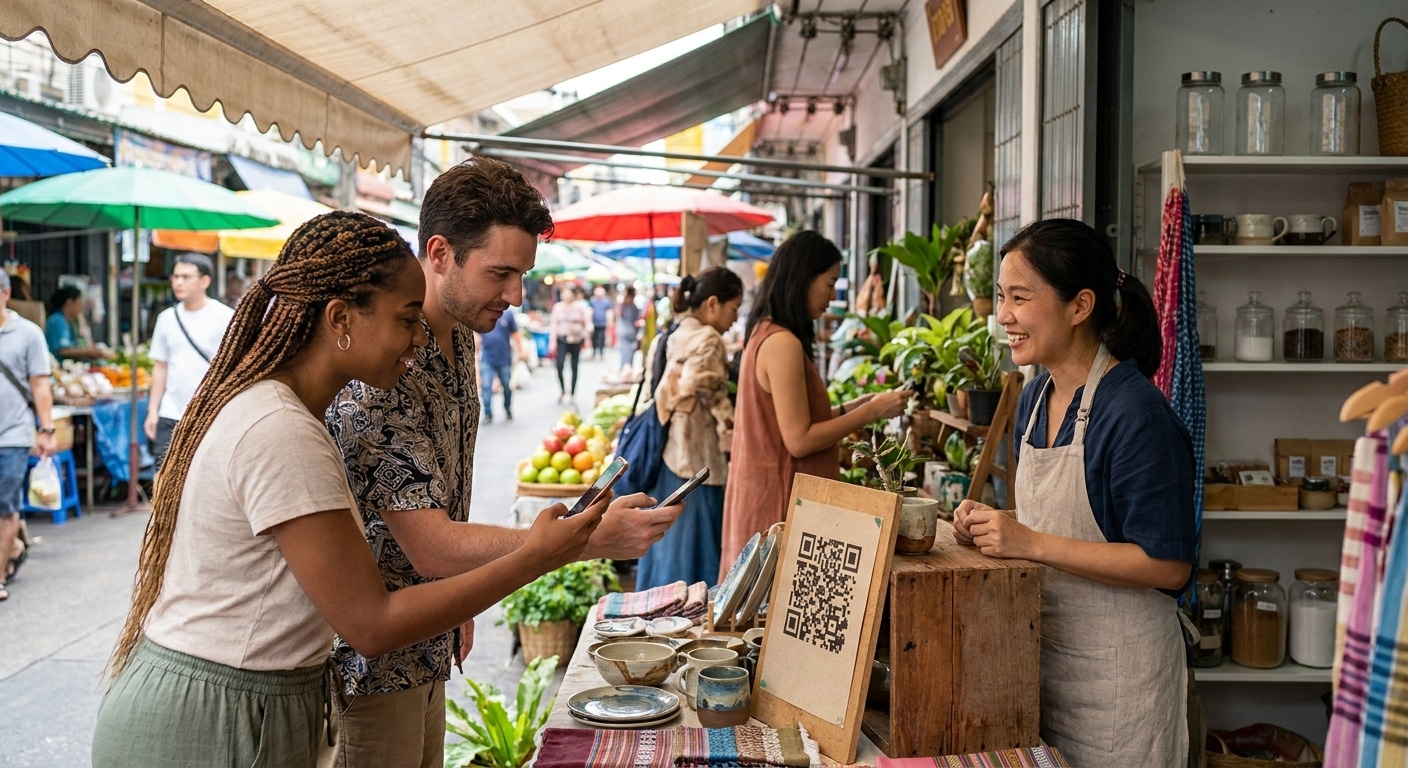 เทคนิคกระตุ้นยอดขาย SME ด้วยป้ายและสติ๊กเกอร์ QR Code - qr-code-sticker-marketing-sme