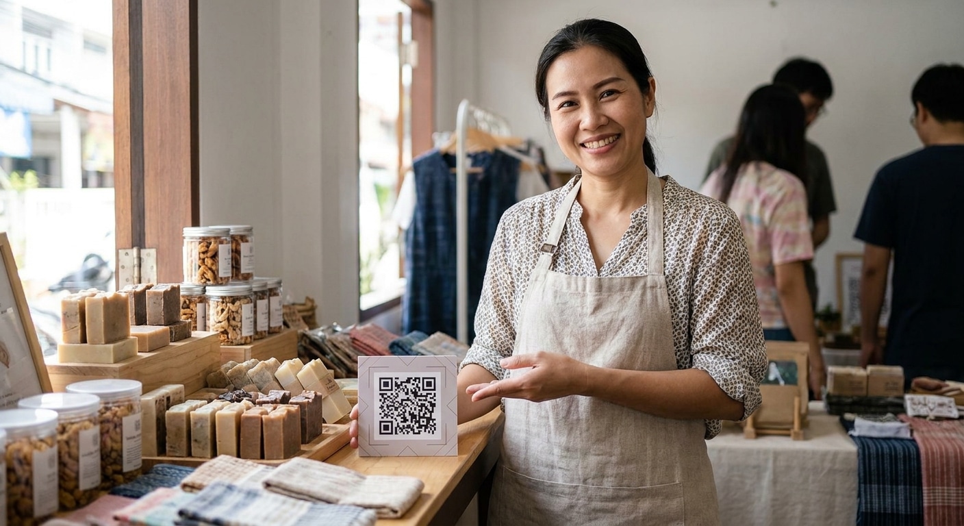 5 เทคนิคพิมพ์สติ๊กเกอร์ QR Code เพิ่มยอดขายให้ร้าน SME - qr-code-sticker-marketing-tips