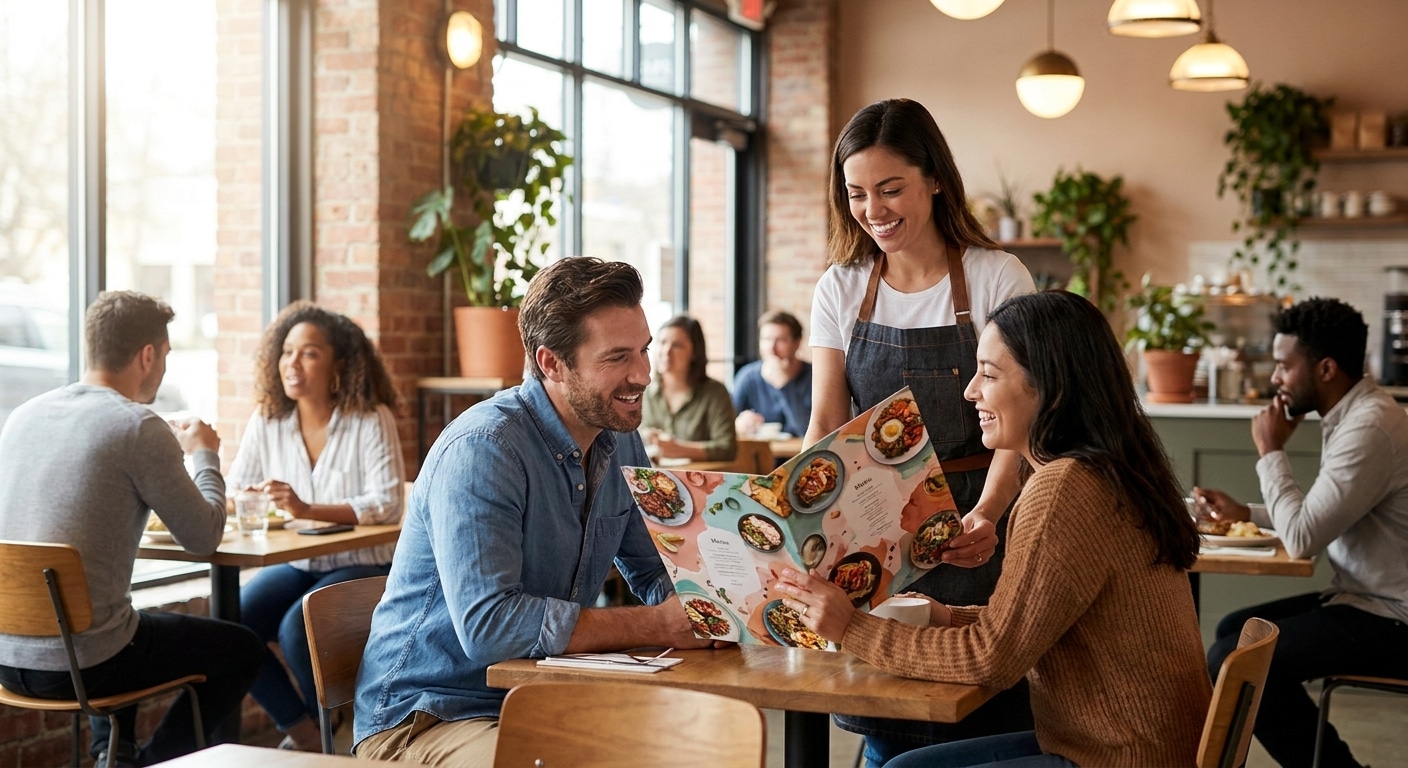 ทริคออกแบบและพิมพ์เมนูอาหาร ให้ร้านค้า SME ยอดขายพุ่ง - restaurant-menu-design-tips