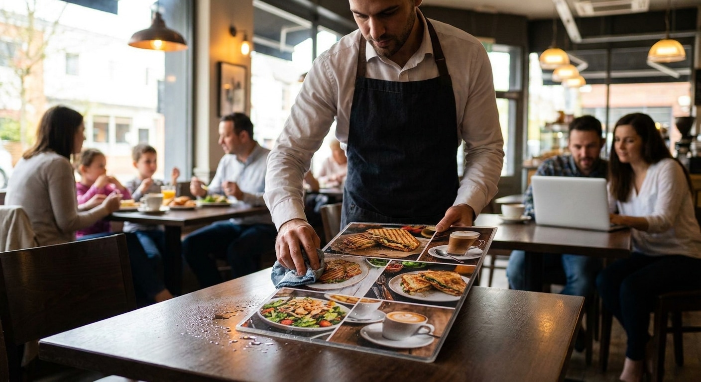 เทคนิคเลือกวัสดุพิมพ์เมนูอาหาร ทนน้ำ ทนขาด ยืดอายุใช้งาน - restaurant-menu-printing-durable-material