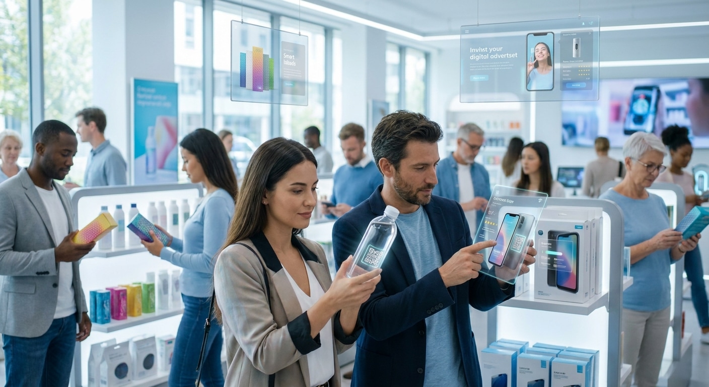 เทรนด์ฉลากอัจฉริยะปี 2027 ดึงลูกค้าด้วย Interactive Print - smart-label-interactive-print-2027
