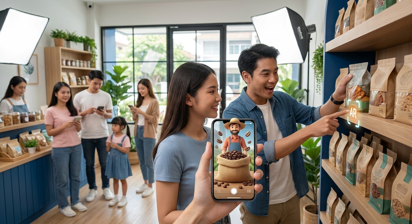เทรนด์ฉลากอัจฉริยะ 2027: ดึงดูดลูกค้าด้วย AR บนบรรจุภัณฑ์ - smart-packaging-ar-trend-2027